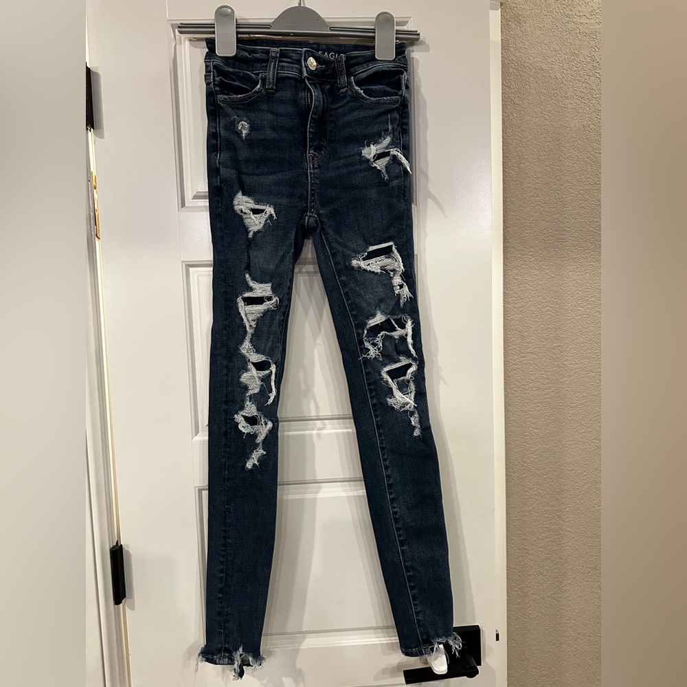 American Eagle Super High Rise Jegging 000 Short